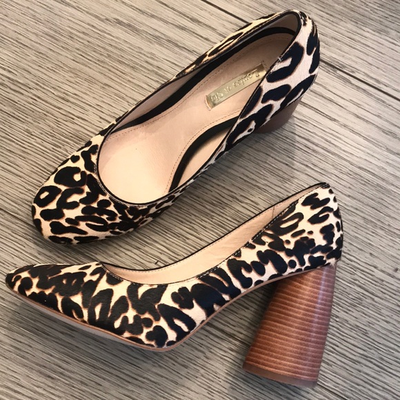 Leopard print block heel shoe - Picture 3 of 3